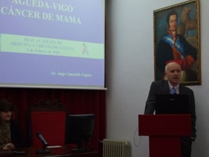 SESION CIENTIFICA SOBRE PROYECTO AGUEDA VIGO SOBRE CANCER DE MAMA